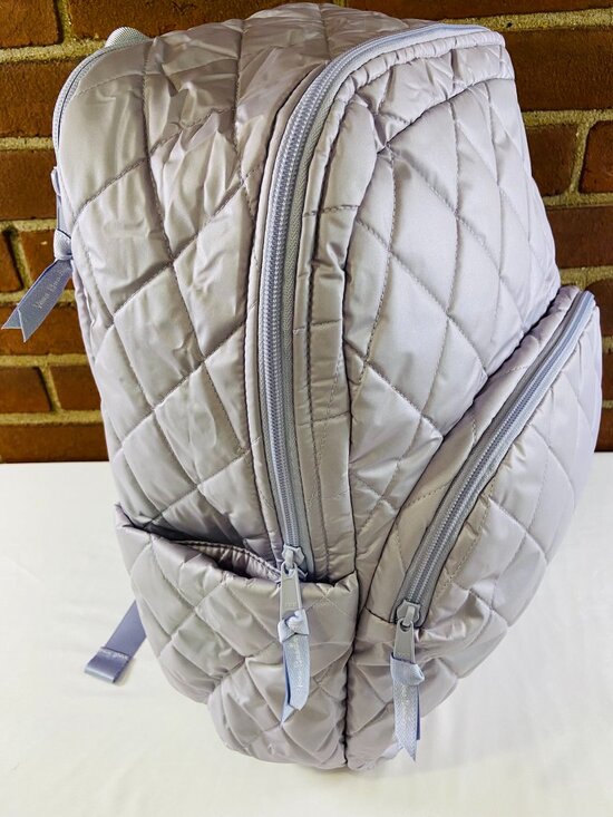 Vera Bradley Large Backpack - Pearlized Lavendar Color - Interior Floral - NWT main image 4